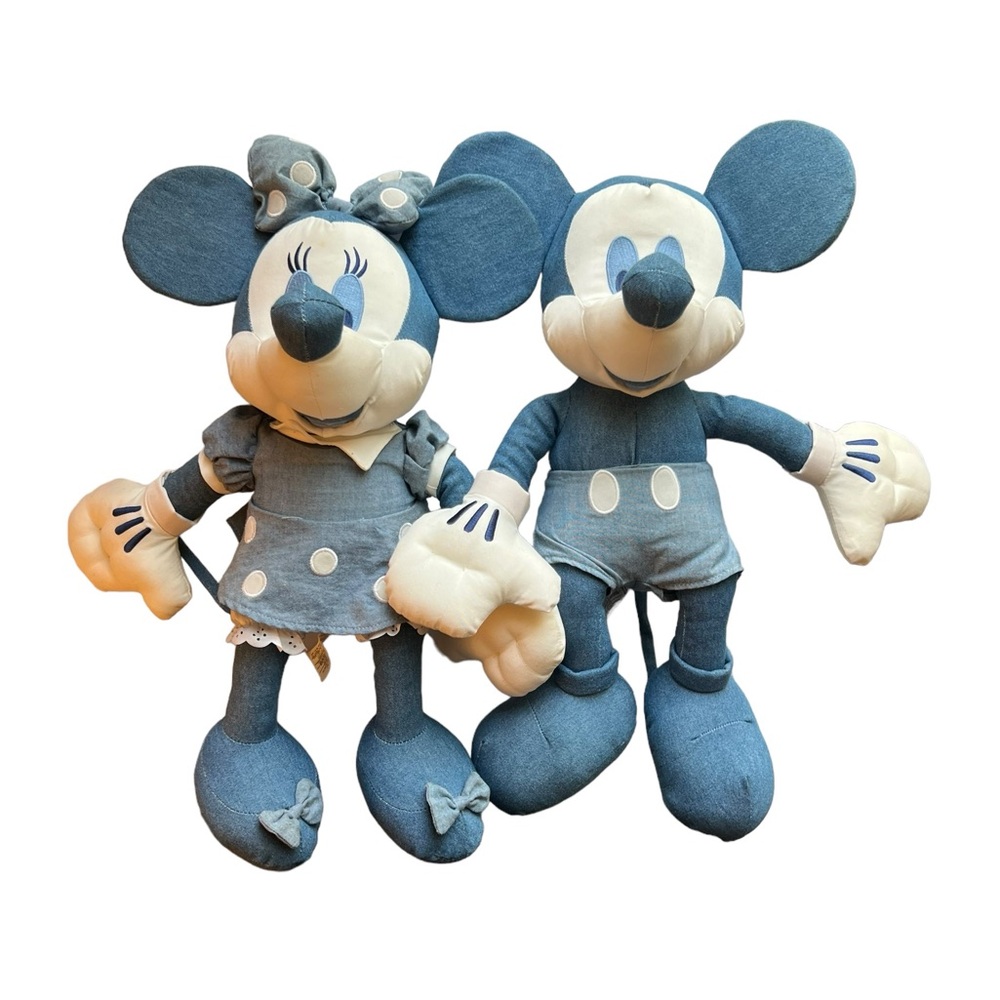 Disney Store Exclusive w/tag School Cool Mickey Minnie Mouse Plush‎ Set